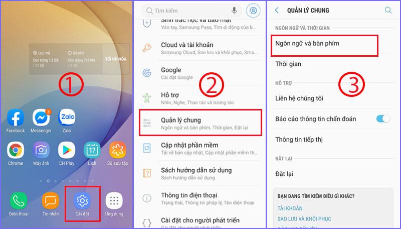 Cách thêm ngôn ngữ trên Android