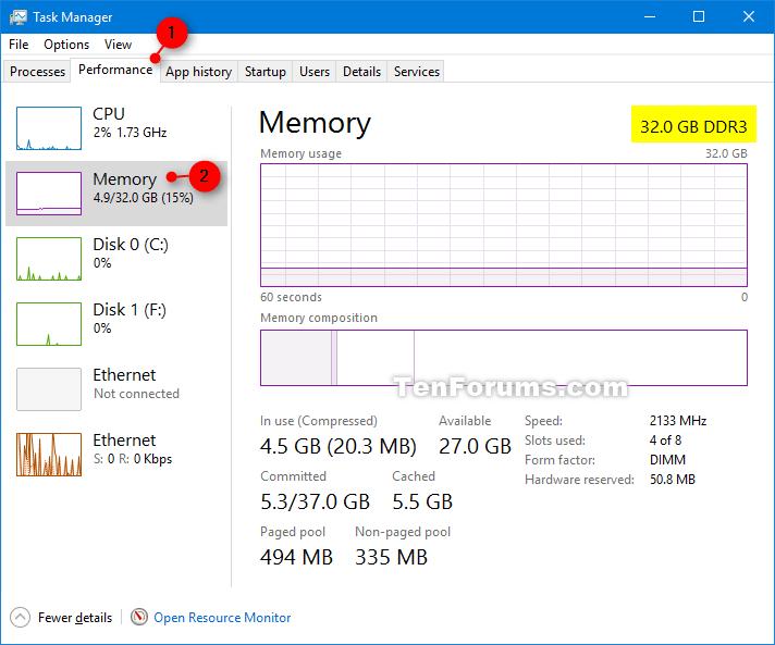 Kiểm tra loại, dung lượng và tốc độ RAM trong Command Prompt