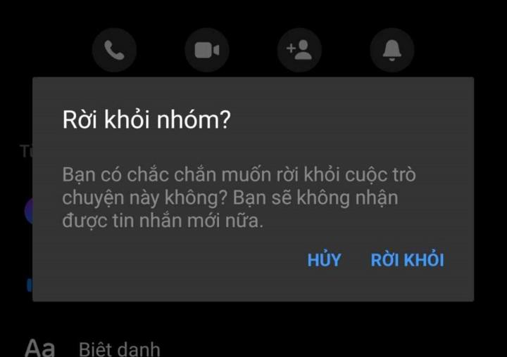 Cách rời khỏi nhóm trên Messenger mà không ai biết