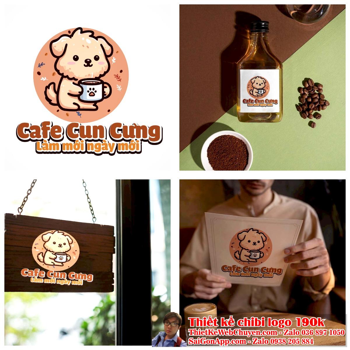 Bạn cần một logo độc đáo? Hãy thử thiết kế logo chibi con chó!