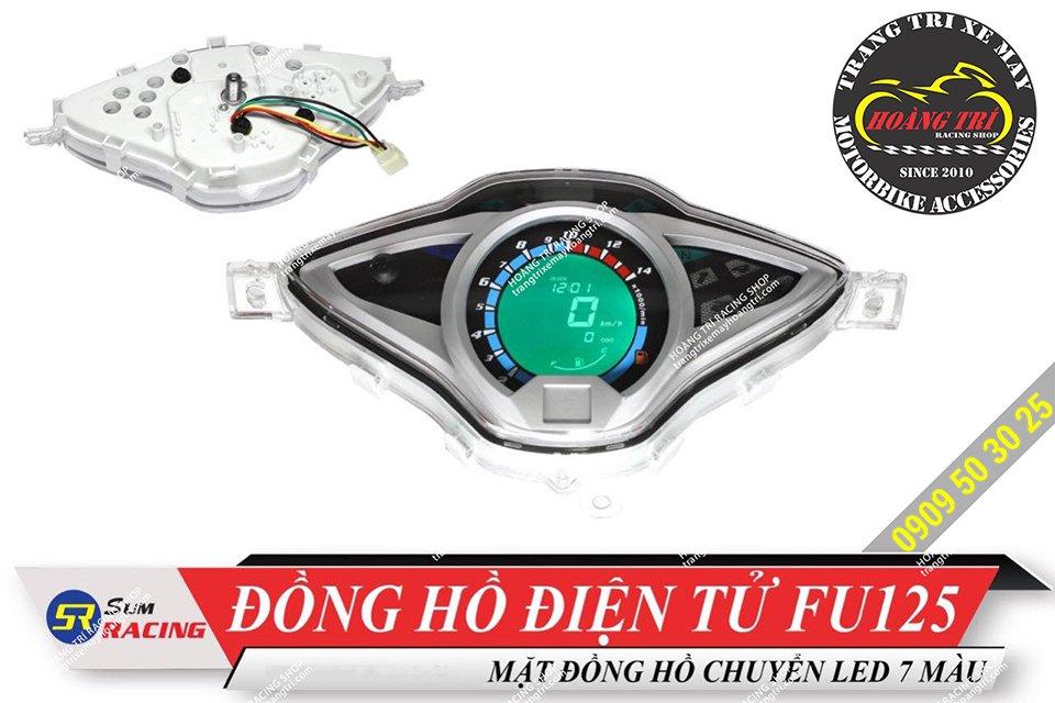 Cận cảnh đồng hồ điện tử Future 125 Fi thương hiệu Sum Racing