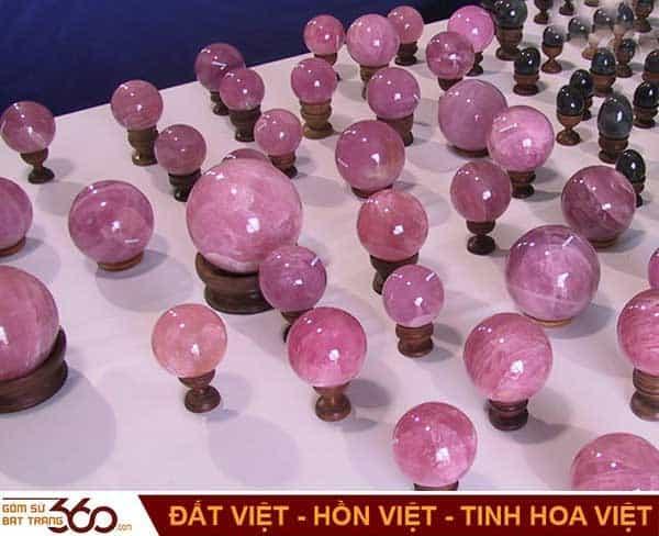 vòng tay đá thạch anh hồng