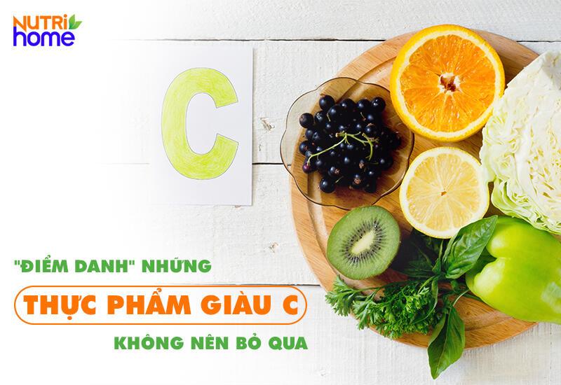 vitamin C, vitamin c có trong thực phẩm nào