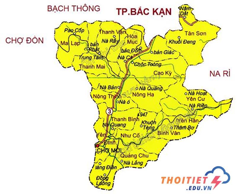 ảnh bản đồ Bắc Kan