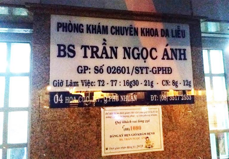 Phòng khám bác sĩ Trần Ngọc Ánh chuyên khoa da liễu