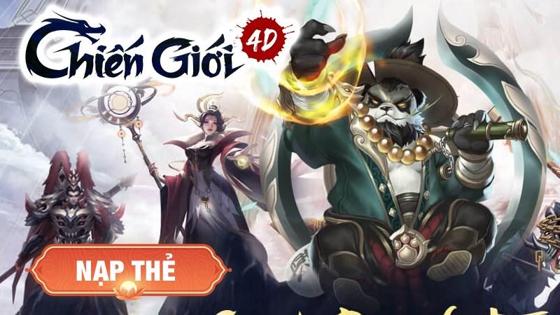 Cách nạp thẻ game Chiến Giới 4D