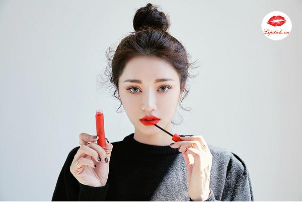 Son 3CE Velvet Lip Tint Childlike Màu Đỏ Cam