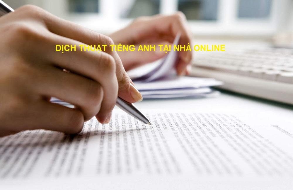 Dịch thuật tiếng anh online kiếm tiền tại nhà dành cho các bạn sinh viên