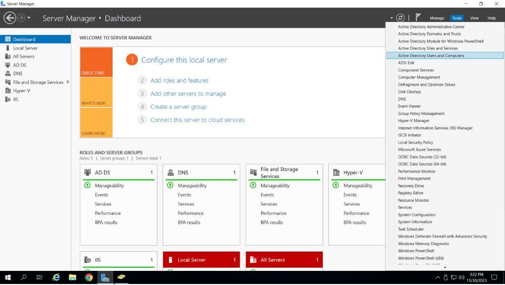 Thêm Organizational Unit trong Active Directory