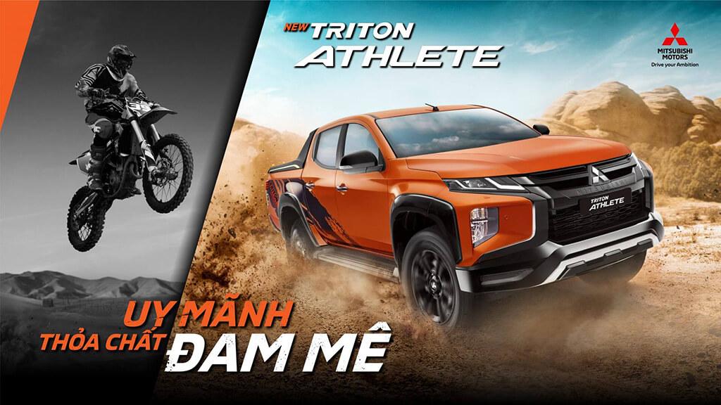 Mitsubishi Motors Việt Nam chính thức giới thiệu mẫu xe Mitsubishi Triton Athlete gồm 2 phiên bản Triton Athlete 4x4AT và Triton Athlete 4x2AT