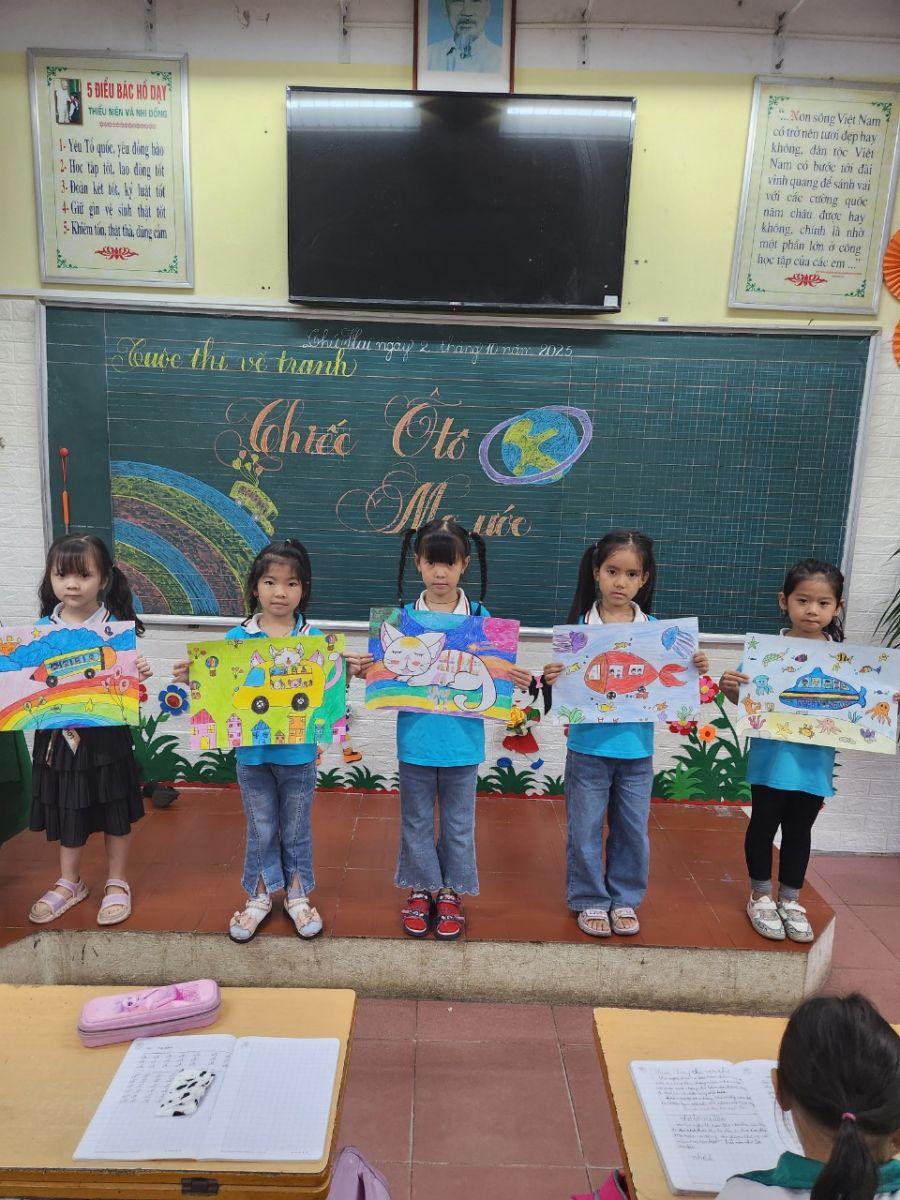 CUỘC THI VẼ TRANH “ Ý tưởng trẻ thơ” và “ Chiếc ô tô mơ ước” trường: Tiểu học Vân Dương