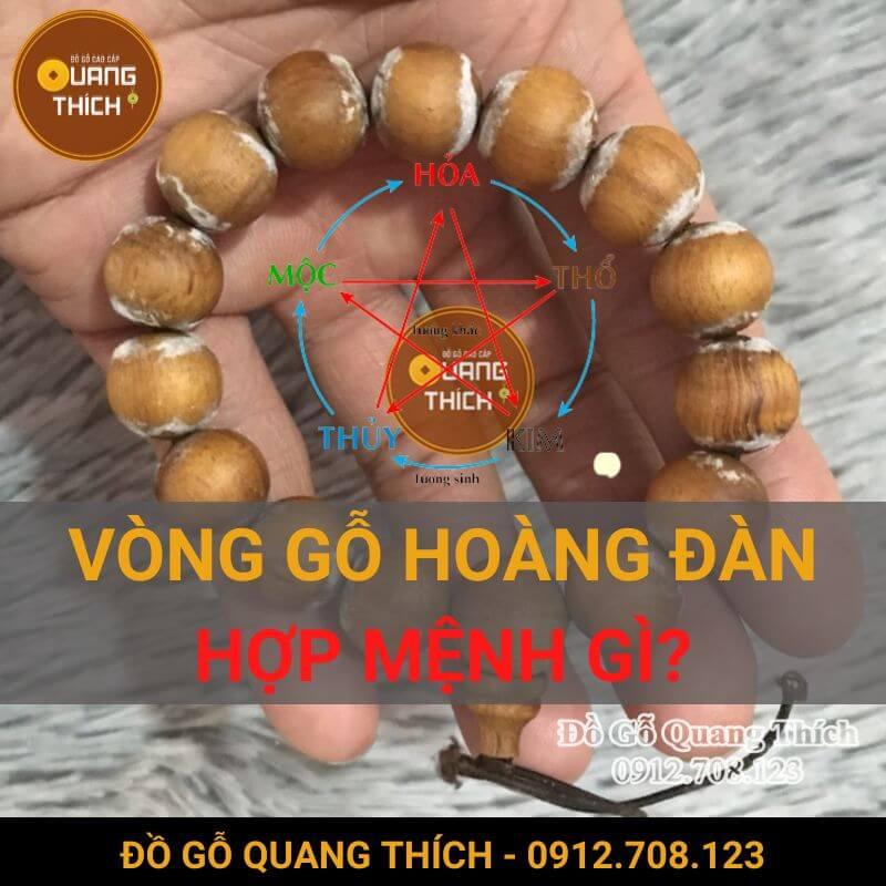 Vòng gỗ Hoàng Đàn hợp mệnh gì