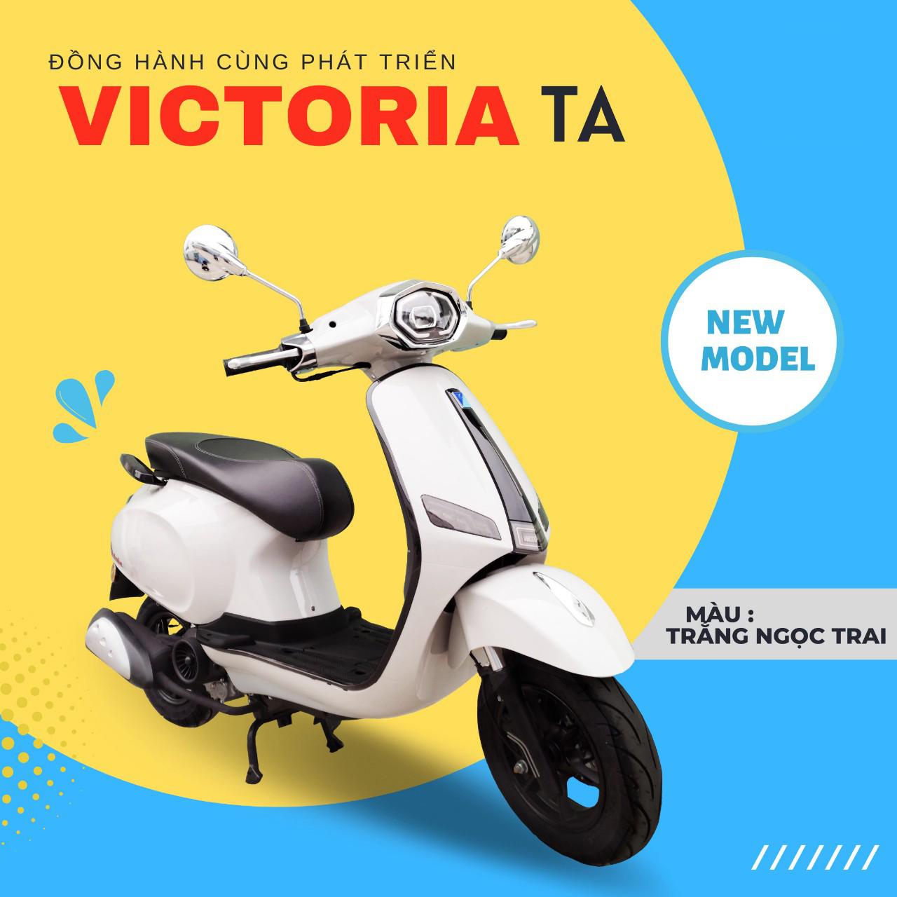 Xe ga 50cc victoria màu trắng