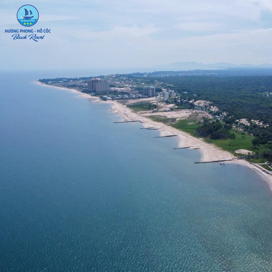 Các bãi tắm ở Hồ Cốc - Hương Phong Hồ Cốc Beach Resort có bãi tắm riêng tư, sạch sẽ và nghỉ dưỡng tuyệt vời