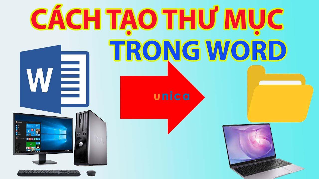 Cách tạo thư mục trong word