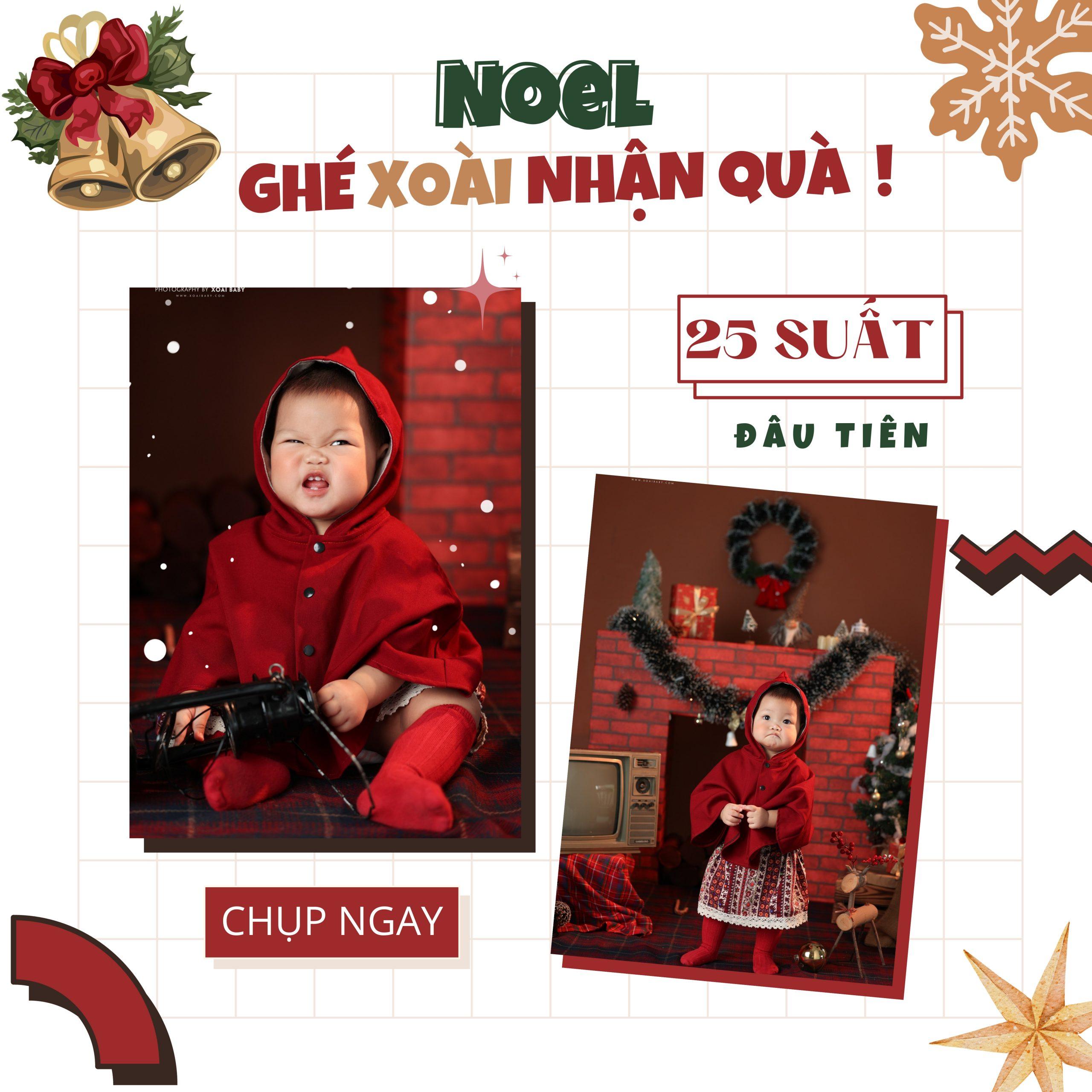 Gợi ý những concept chụp ảnh Noel cho bé 2023