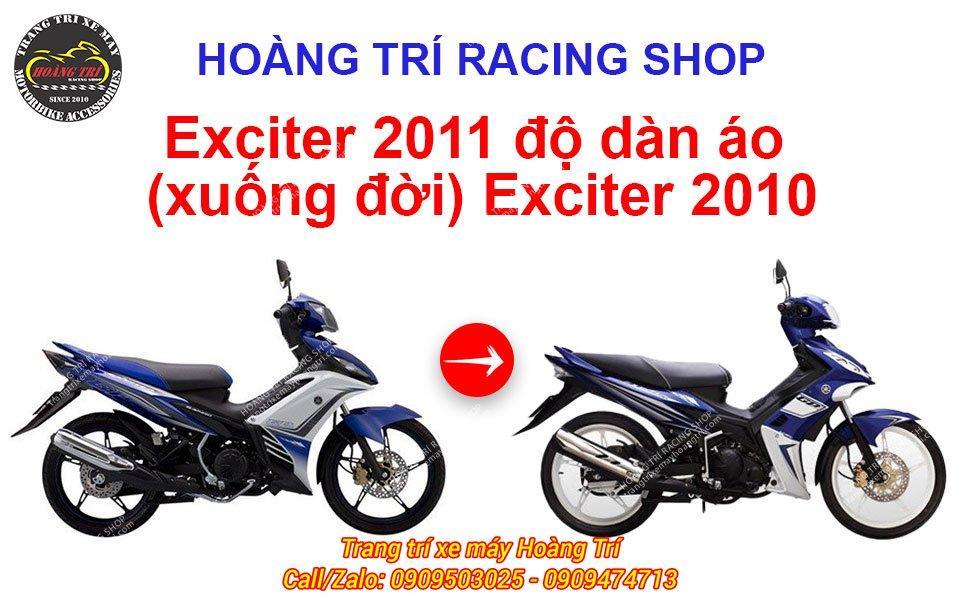 Xuống đời Exciter 2011 thành Exciter 2010 chuẩn dáng xe