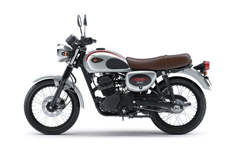 Kawasaki-w175-màu-bạc