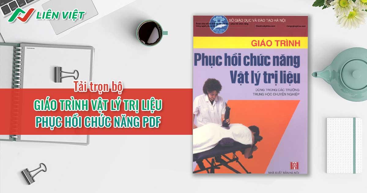 Sách, giáo trình vật lý trị liệu phục hồi chức năng PDF 2024