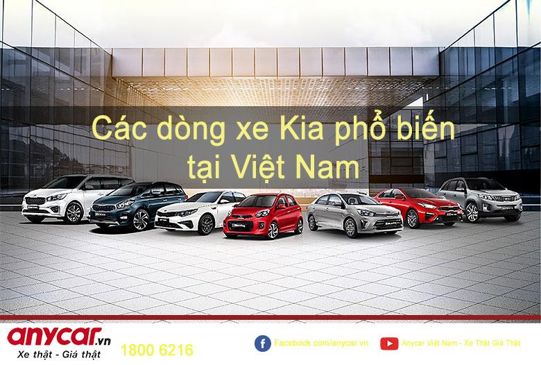 Các dòng xe Kia phổ biến tại Việt Nam