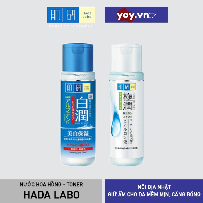 Nước hoa hồng Hada Labo trắng xanh