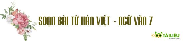 Soạn bài Từ hán việt