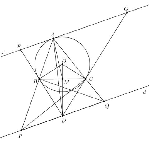 Cho tam giác ABC có ba góc nhọn nội tiếp trong đường tròn (O) có bán kính R=3cm. Các tiếp tuyến với