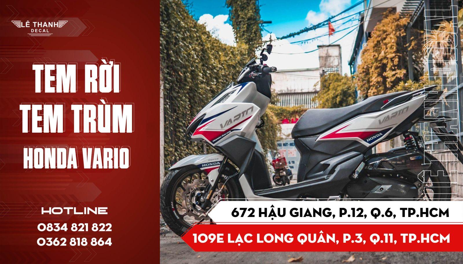 Tem xe Vario : Top 10+ mẫu dán tem xe Vario đẹp nhất 2024