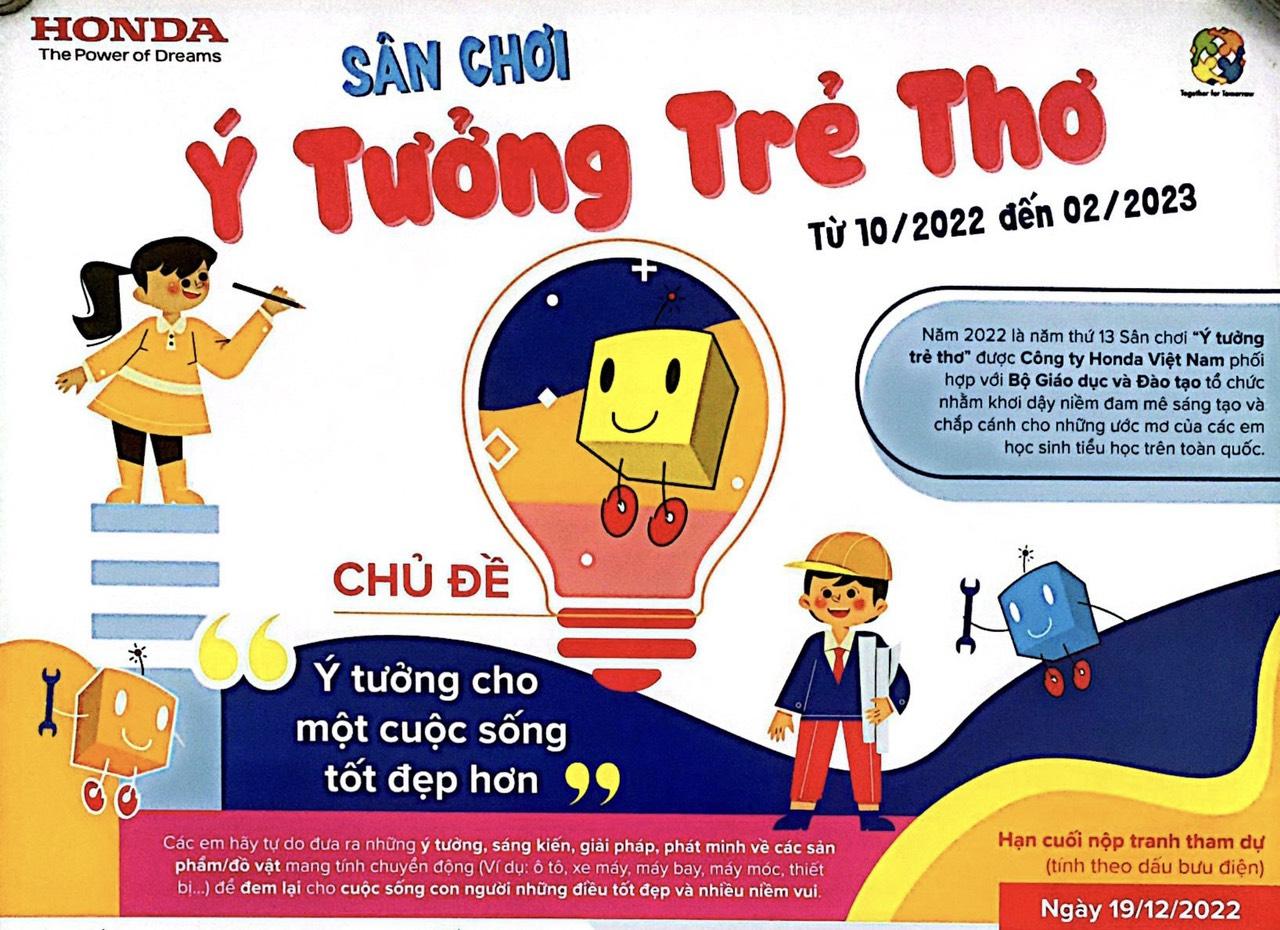 TRƯỜNG TH DỊCH VỌNG A PHÁT ĐỘNG CUỘC THI VẼ TRANH “Ý TƯỞNG TRẺ THƠ”