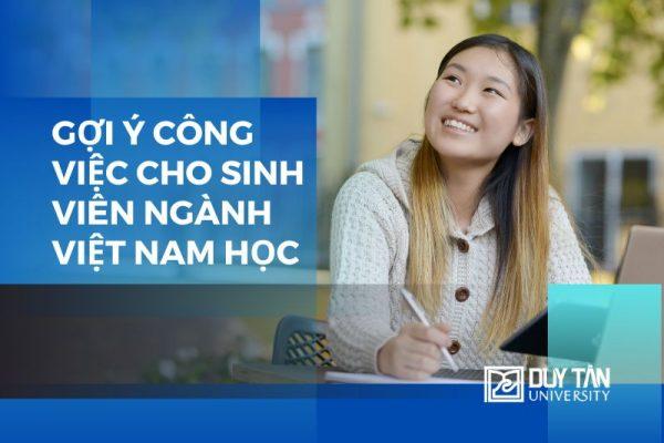 công việc cho sinh viên ngành Việt Nam học