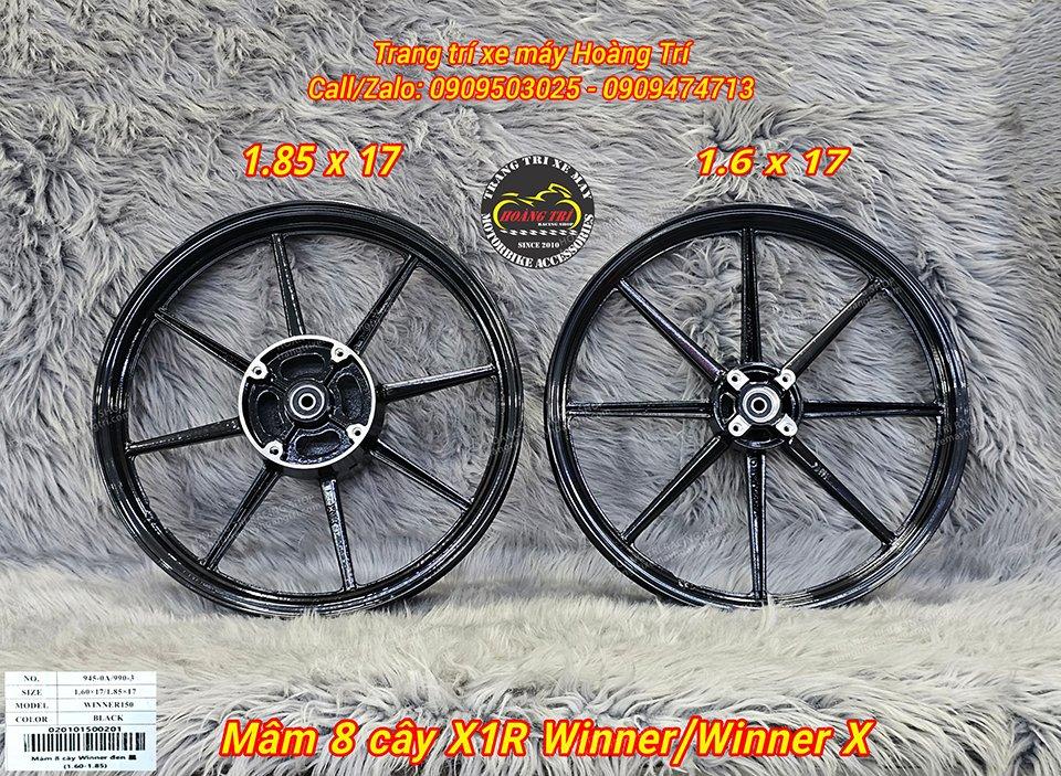 Cận cảnh mâm 8 cây X1R Winner / Winner X bản 1.6 x 1.85